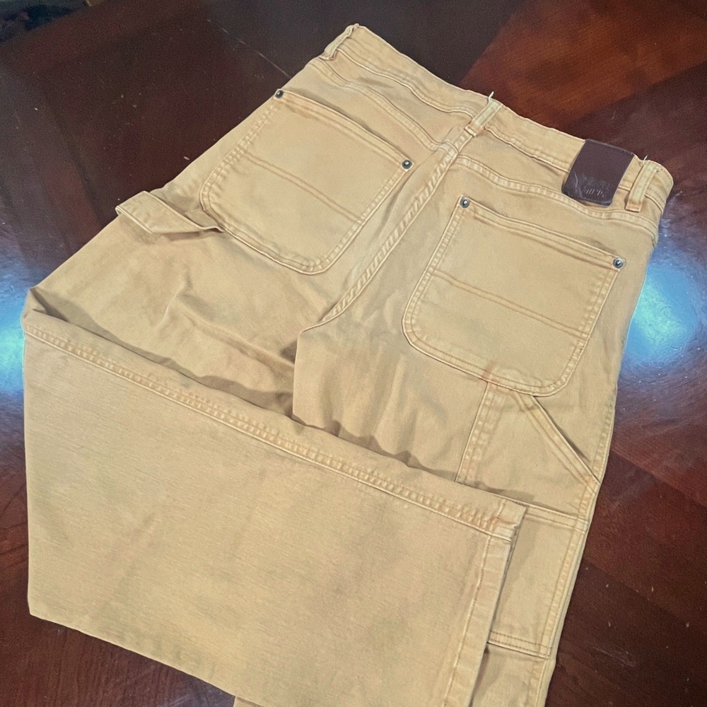 Rebel Minds Tan Carpenter Pants Gorpcore Streetwear Retro Workwear Mens 31x30